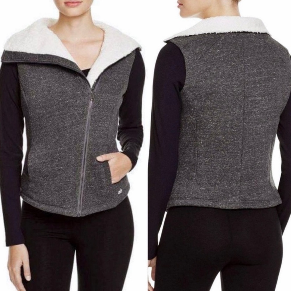 ALO Asymmetrical Zip Sherpa Jacket